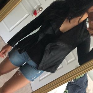 Elie Tahari XS Black Leather Jacket